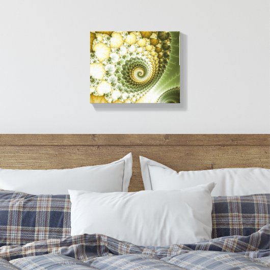 Schaalbare fractaalkunst canvas afdruk (Insitu (Slaapkamer))