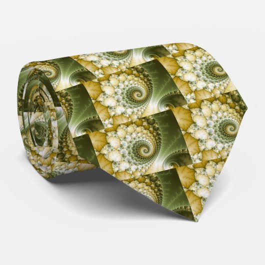 Schaalbare fractaalkunst stropdas (Opgerold)