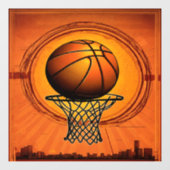 Schaalbare Hoops – Basketbal Vectorafbeeldingen Raamsticker (Vel)