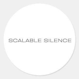 Schaalbare Stilte Zakelijke Ironie Vinyl Sticker
