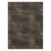 Schaalbare zwarte en gouden glitterdragoschalen tafelkleed (Voorkant)