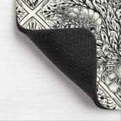 Schaaldieren in zwart en natuurlijk wit muismat (Hoek)