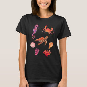 Schaaldieren: kern van schaaldieren t-shirt
