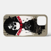 Schaaldood door ontwerp zwart wit rood druppelen Case-Mate iPhone case (Achterkant (horizontaal))