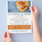 Schaalgarnalen, kookklassen Adverteren Flyer (Hand)