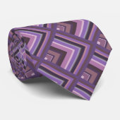 Schaalpatroon met mauve strepen stropdas (Opgerold)