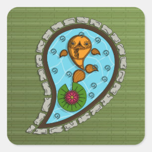 Schaalt de Goldfish Sticker