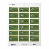 Schaalt het label Goudvis-adres (Full Sheet)