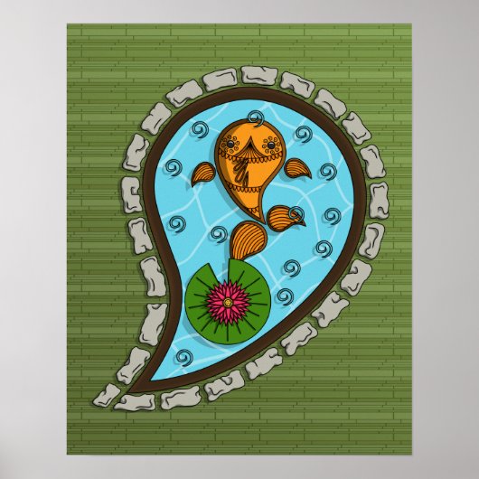 Schaalt het Poster Goldfish (Voorkant)