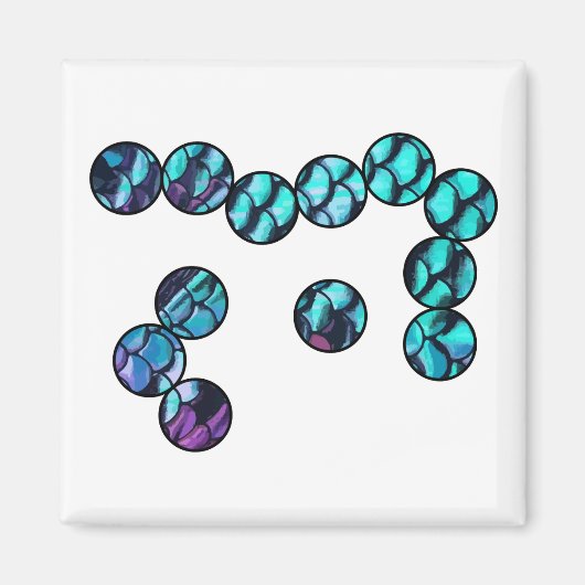 Schaalt microbe magneet (Voorkant)