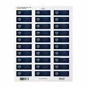 Schaaltjes van het blauwhelm etiket (Full Sheet)