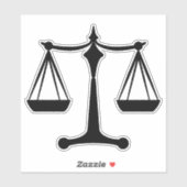 Schaalzaken van justitie - Wet Classi Sticker (Vel)