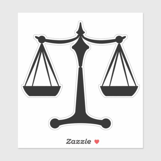 Schaalzaken van justitie - Wet Classi Sticker (Vel)