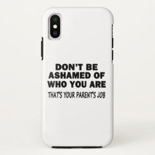 Schaam je niet iPhone x hoesje