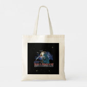 Schaamskelet in de Scary Dark Night Halloween Tote Bag (Achterkant)