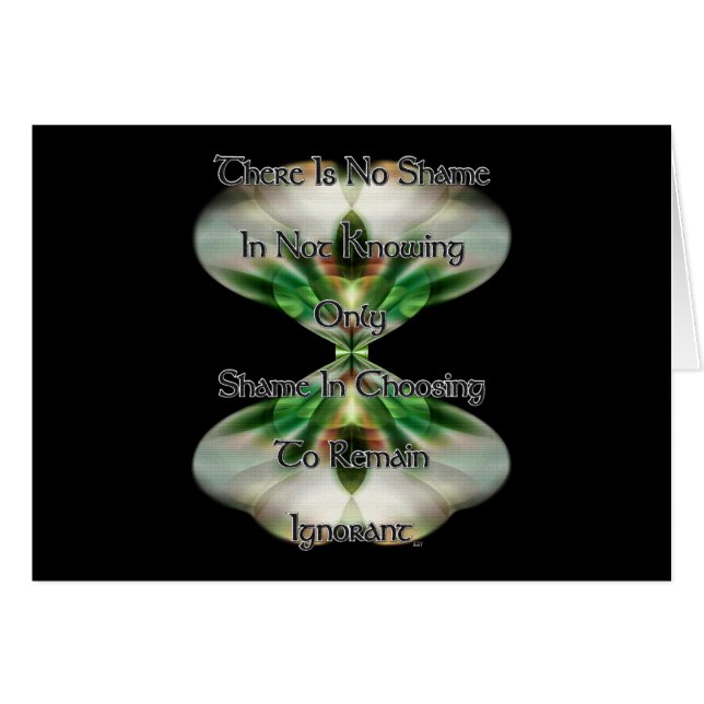 Schaamte en onwetendheid (Voorkant Horizontaal)