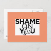 Schaamte op je Briefkaart (Voorkant / Achterkant)