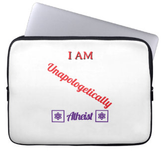 Schaamteloos atheïst laptop sleeve