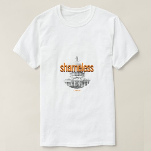schaamteloos (Congress variant) - Een MisterP-Shir T-shirt (Design voorkant)