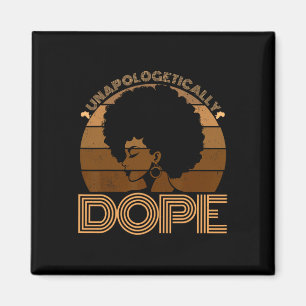 Schaamteloos Drugs Zwarte Afro Design Zwarte Gesch Magneet