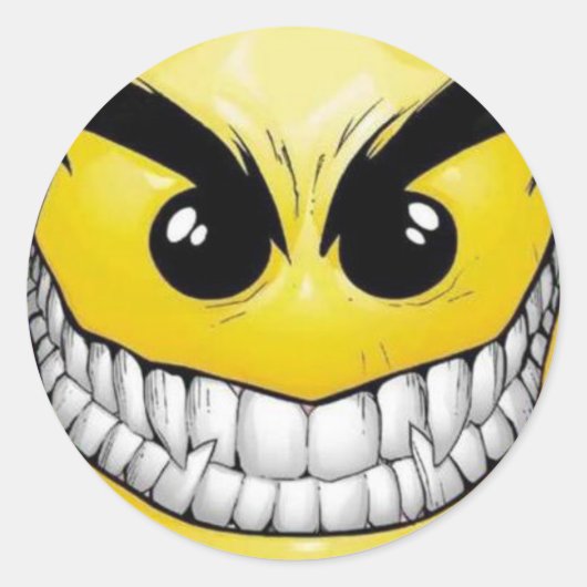 schaamteloos ronde sticker (Voorkant)