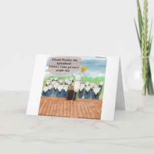 Schaap Afstudeerdag Grappig Kaart