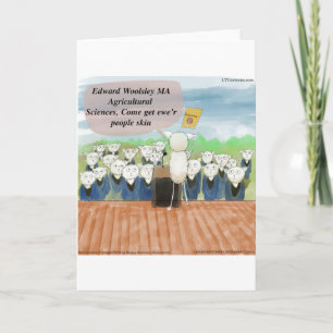 Schaap Afstudeerdag Grappig Kaart