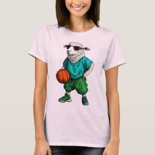 Schaap Basketbal / Basketbal Speler Schaap T-shirt