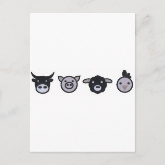 schaap briefkaart (Voorkant)