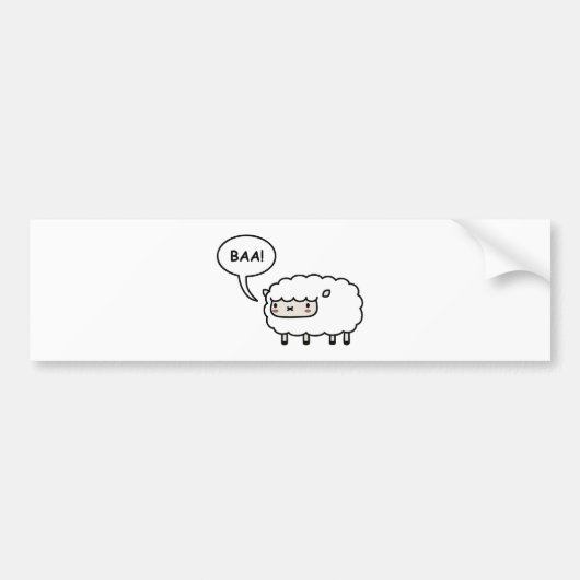 Schaap! Bumpersticker (Voorkant)
