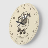 Schaap Cartoon Beige Grote Klok (Hoek)