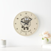 Schaap Cartoon Beige Grote Klok (Huis)