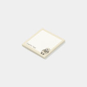 Schaap Cartoon Beige Post-it® Notes (Schuin)