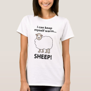 Schaap dat ik mezelf warm kan houden Schaap T-shirt