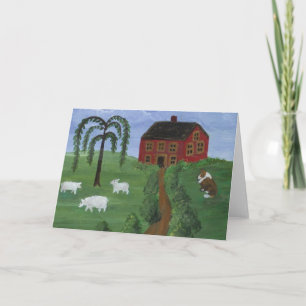 Schaap en Collie Blank Kaart