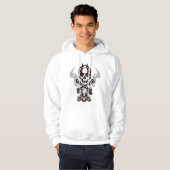 Schaap- en vlammenhoed hoodie (Voorkant volledig)