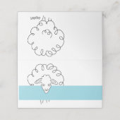 Schaap Feest Plaatskaarten (Buitenkant ongevouwen)