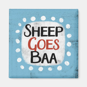 Schaap gaat baa koelkastmagneet magneet