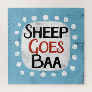 Schaap gaat baa legpuzzel