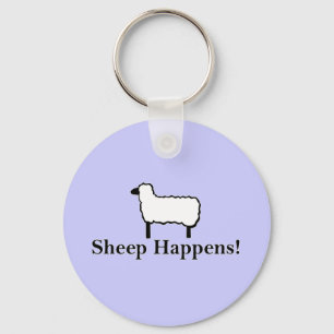 Schaap Gebeurt Grappig Schaap Pun Sleutelhanger