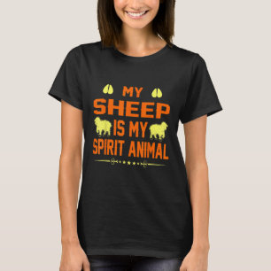 Schaap is mijn geest Dier Liefhebbers T-shirt