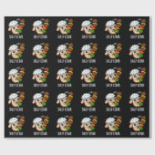 Schaap Kebab Funny Shish Kebab Pun Dark BG Cadeaupapier (Vlak)