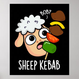 Schaap Kebab Grappige Shish Kebab Woordspeling Don Poster