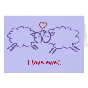 Schaap met hart, ik hou van ooien!