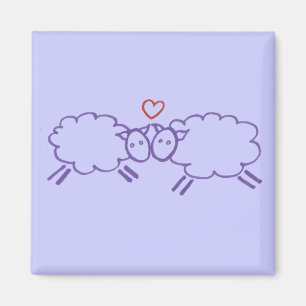 Schaap met hart magneet