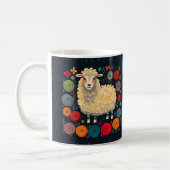 Schaap met kleurrijke wolgaren mok (Links)