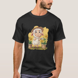 Schaap met passie voor tuinieren voor een leuke dr t-shirt