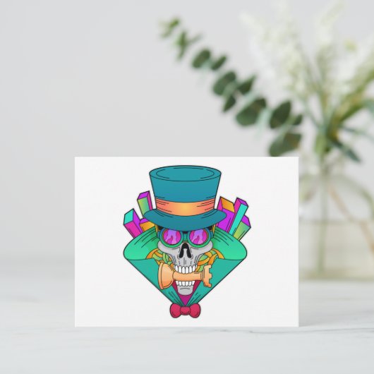 Schaap met schaafkop Rook Briefkaart (Staand voorkant)