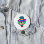 Schaap met schaafkop Rook Ronde Button 7,6 Cm (In situ)