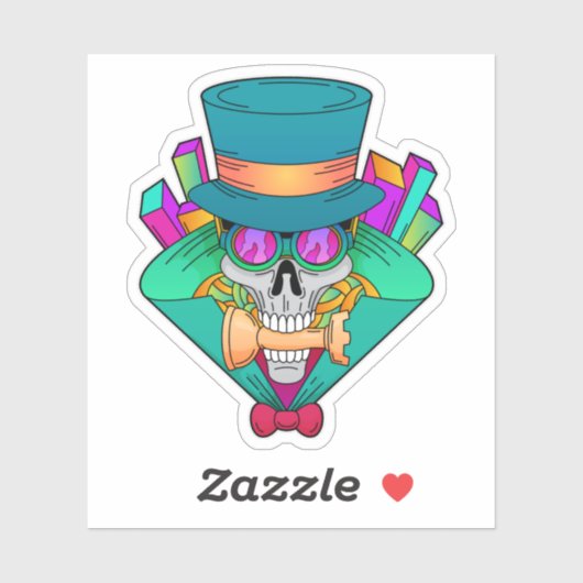 Schaap met schaafkop Rook Sticker (Vel)